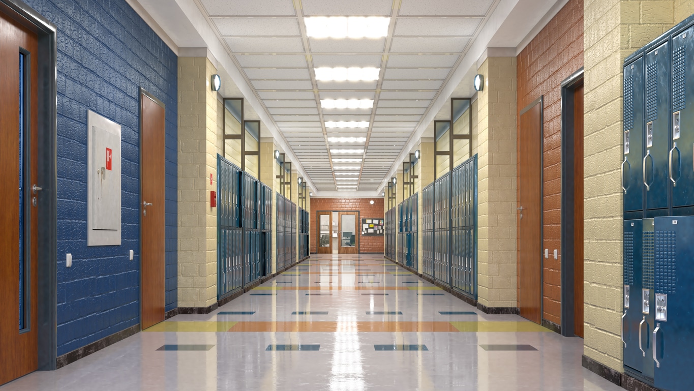 Elementary hallway